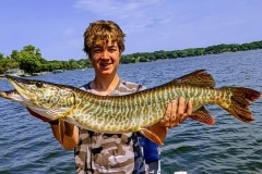 Gavin Payton, age 14, Woodbury, MN, 39-inch hybrid, Twin Cities Metro lake.