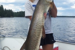 Noelle Swanson, Chicago, 50 1/2-incher (first musky), Eagle Lake ON.