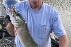 Perry Delaney, Frametown, WV, 32-incher (first musky), Cave Run Lake, KY.
